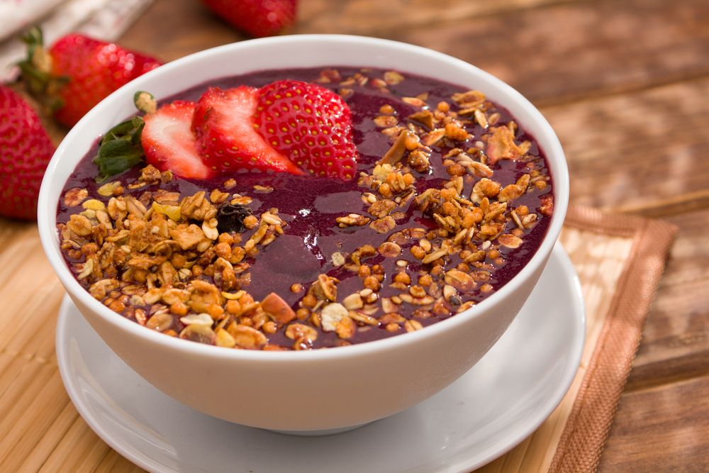 Açaí com frutas