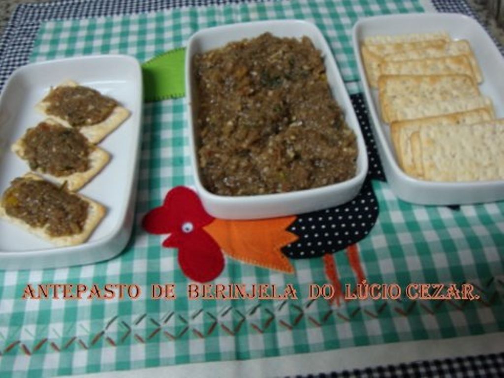 Antepasto de berinjela do Lúcio Cezar