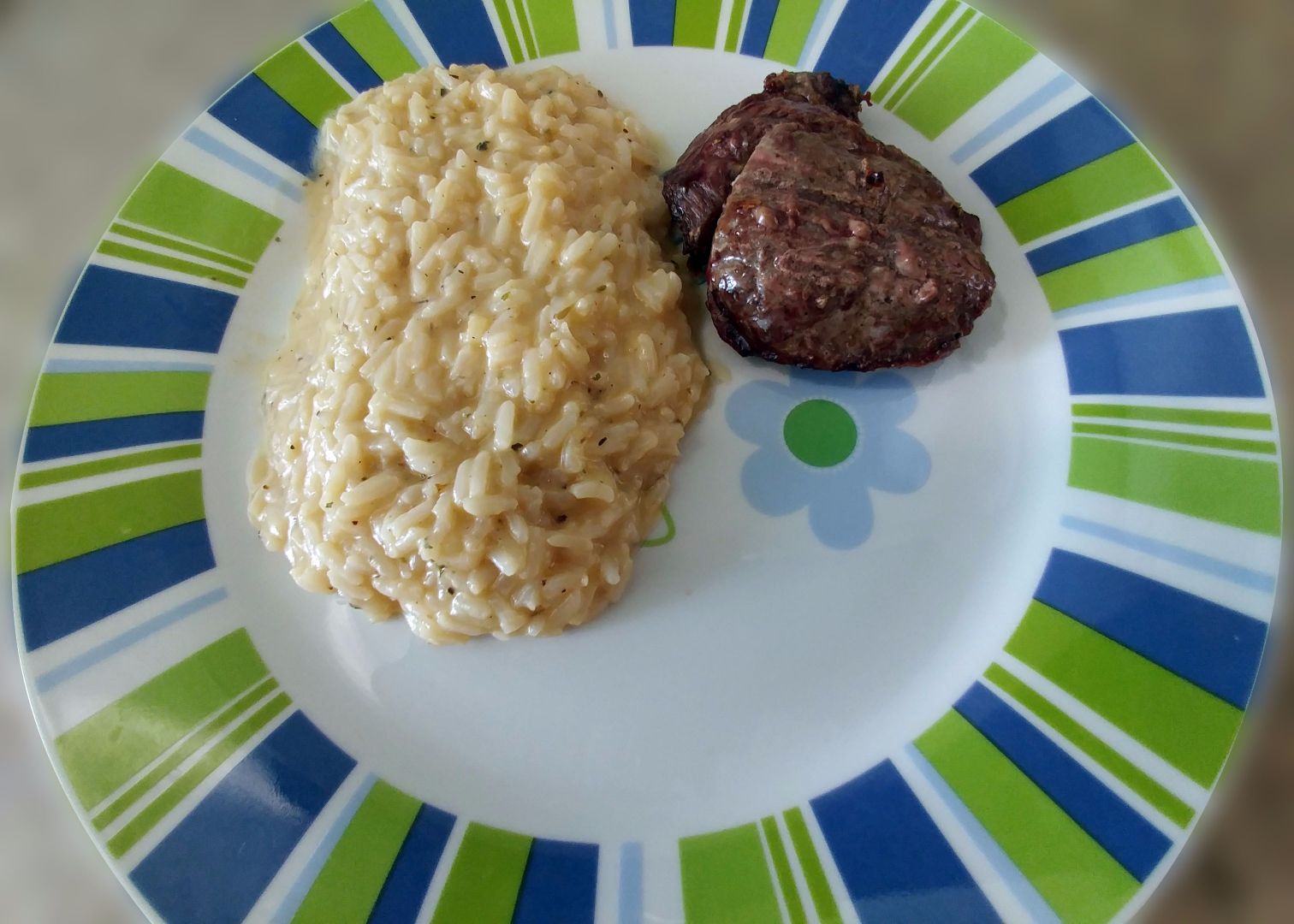 Arroz à piamontese com ervas finas