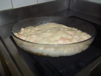 Arroz com açafrão, camarão e catupiry rápido