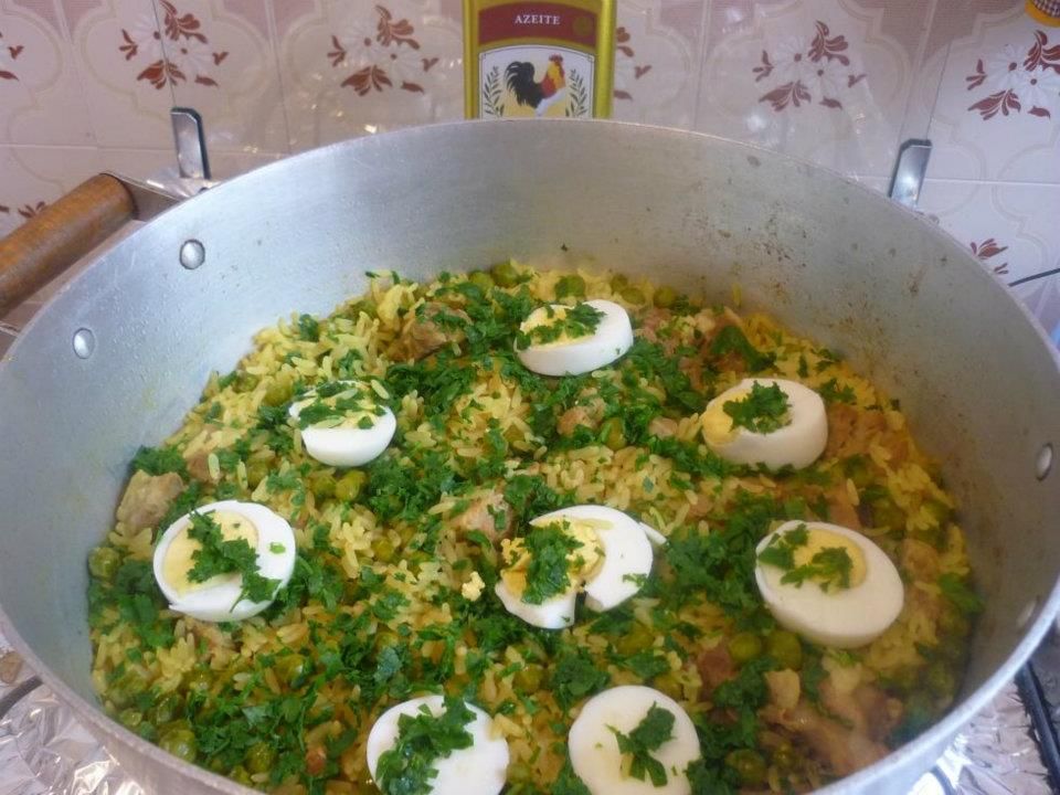 Arroz com costelinha de porco