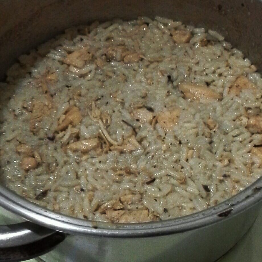 Arroz com frango ao curry