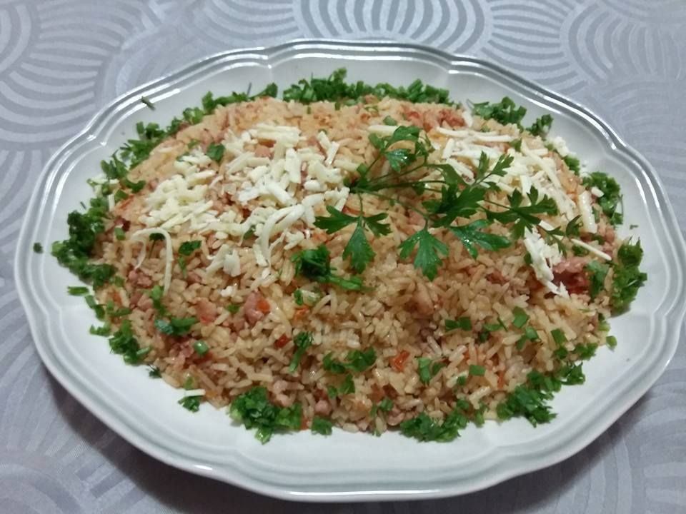 Arroz com linguiça (na panela de pressão)