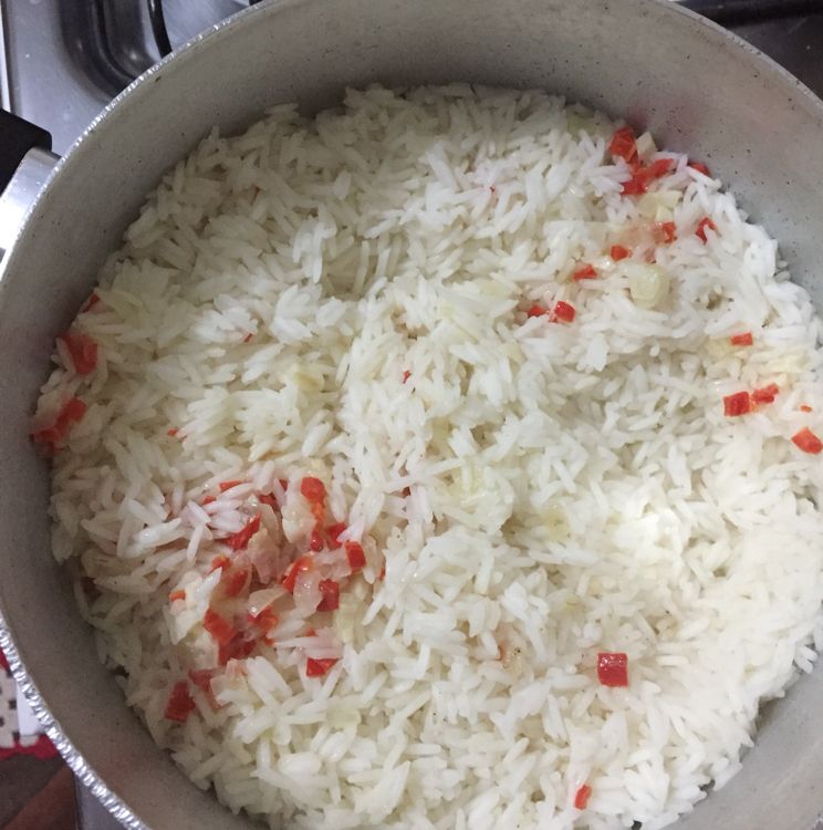 Arroz com pimenta