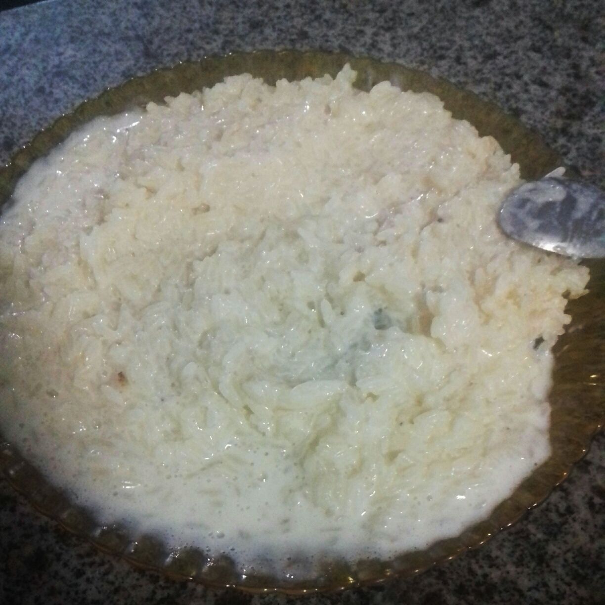 Arroz doce com gemada