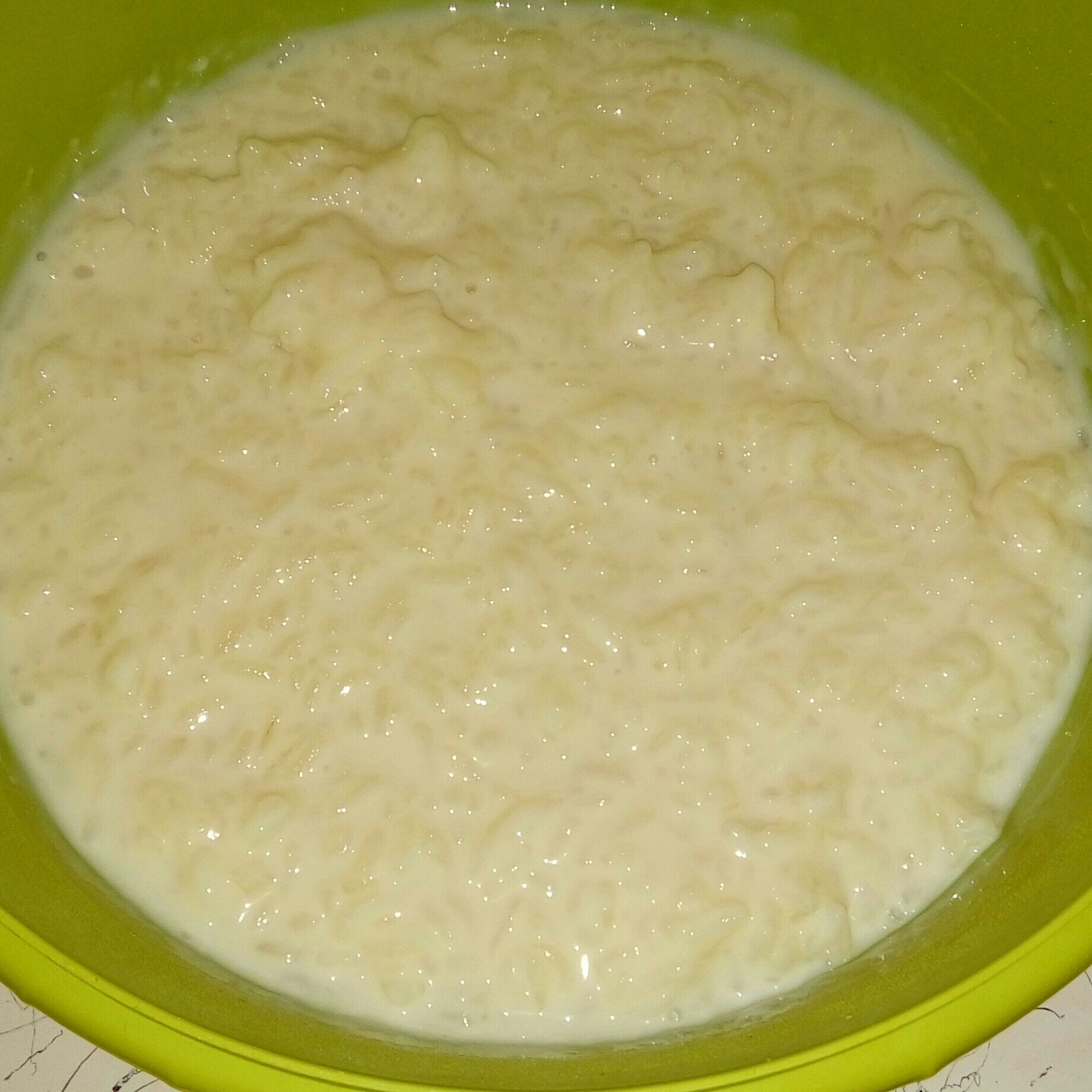 Arroz doce na panela de pressão