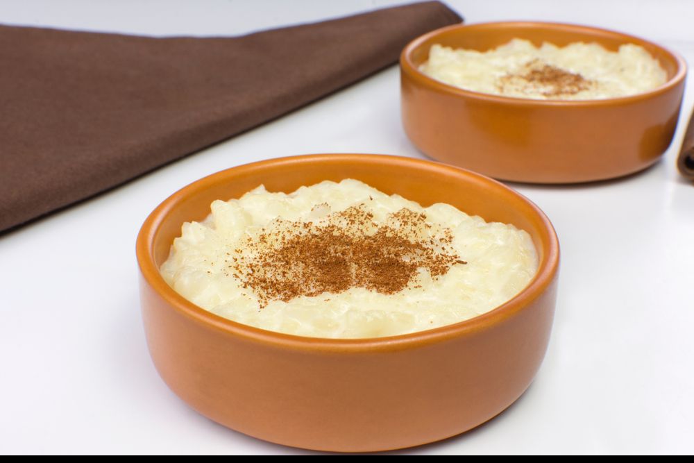 Arroz doce simples e tradicional