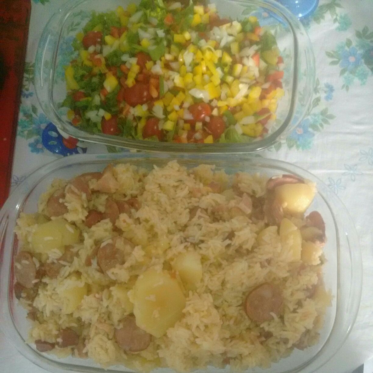 Arroz na panela de pressão da jéssica