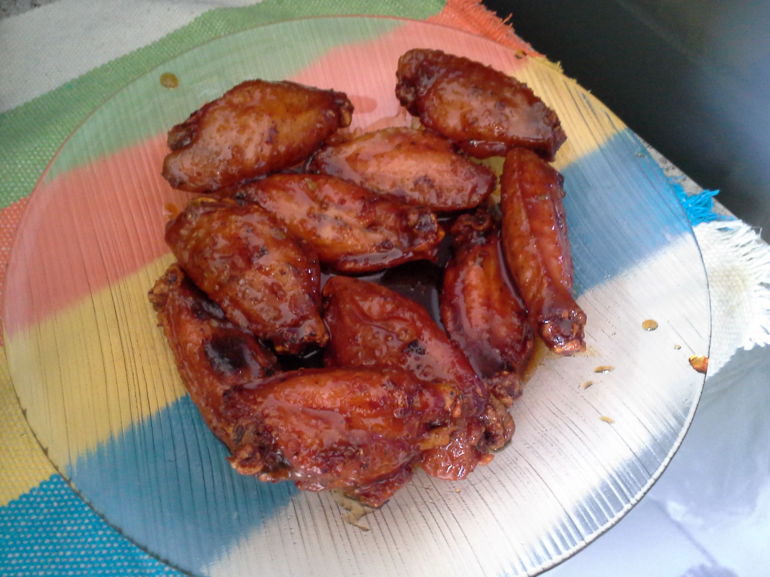 Asa de frango caramelizada