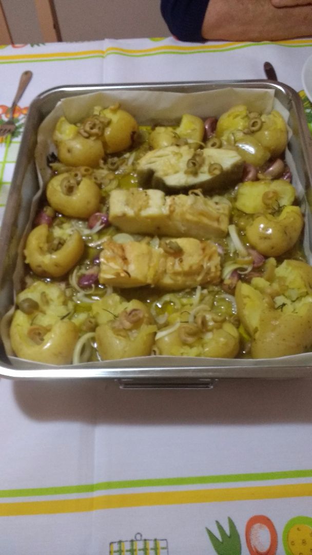 Bacalhau com batatas – minha invenção