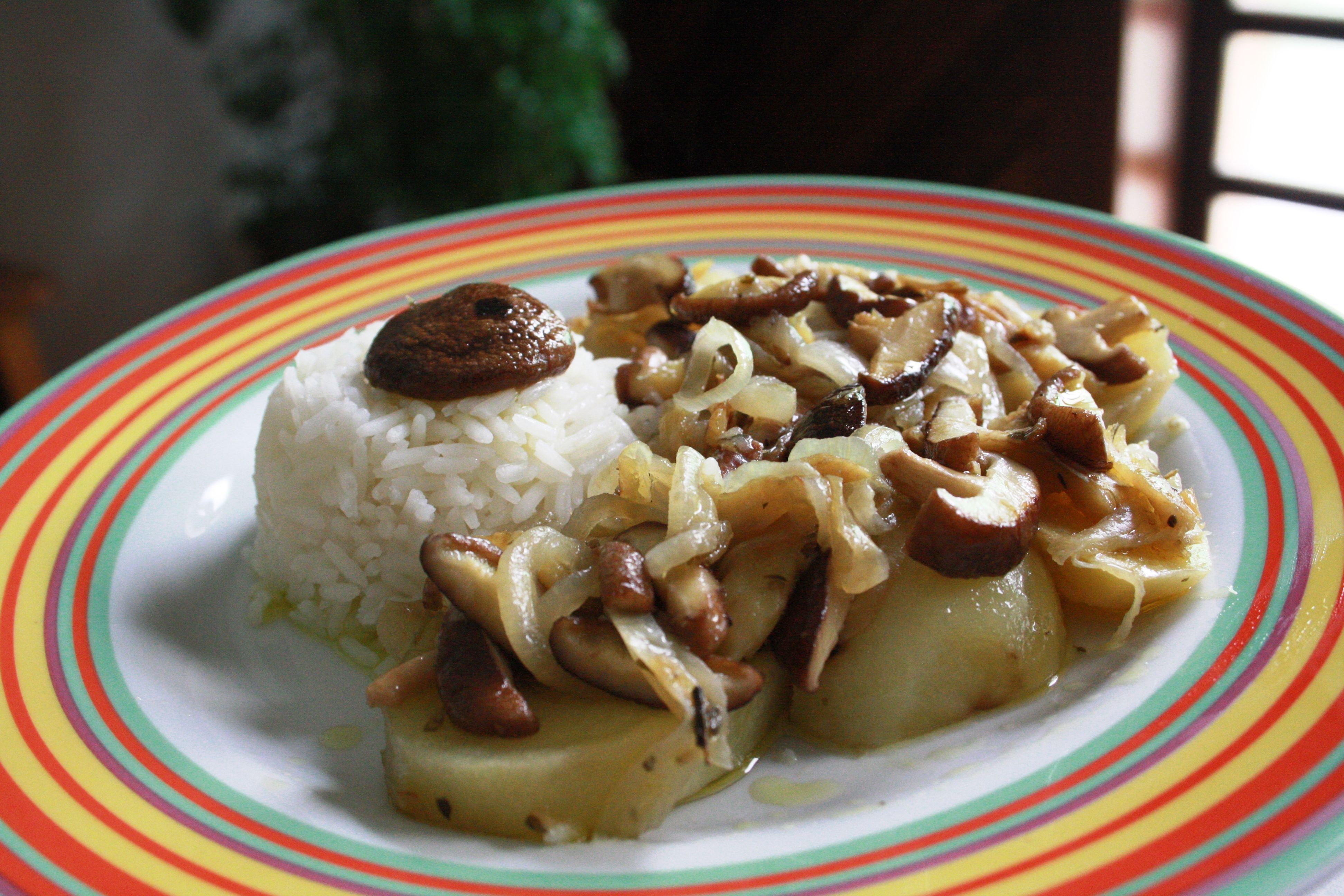 Bacalhau com shitake