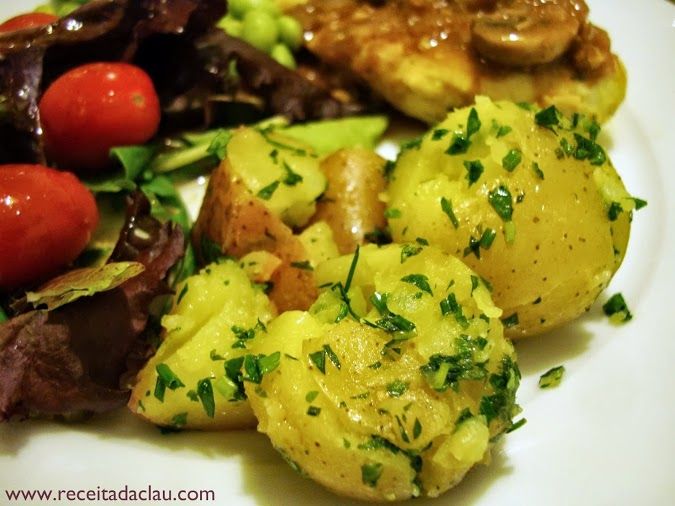 Batata com ervas e limão