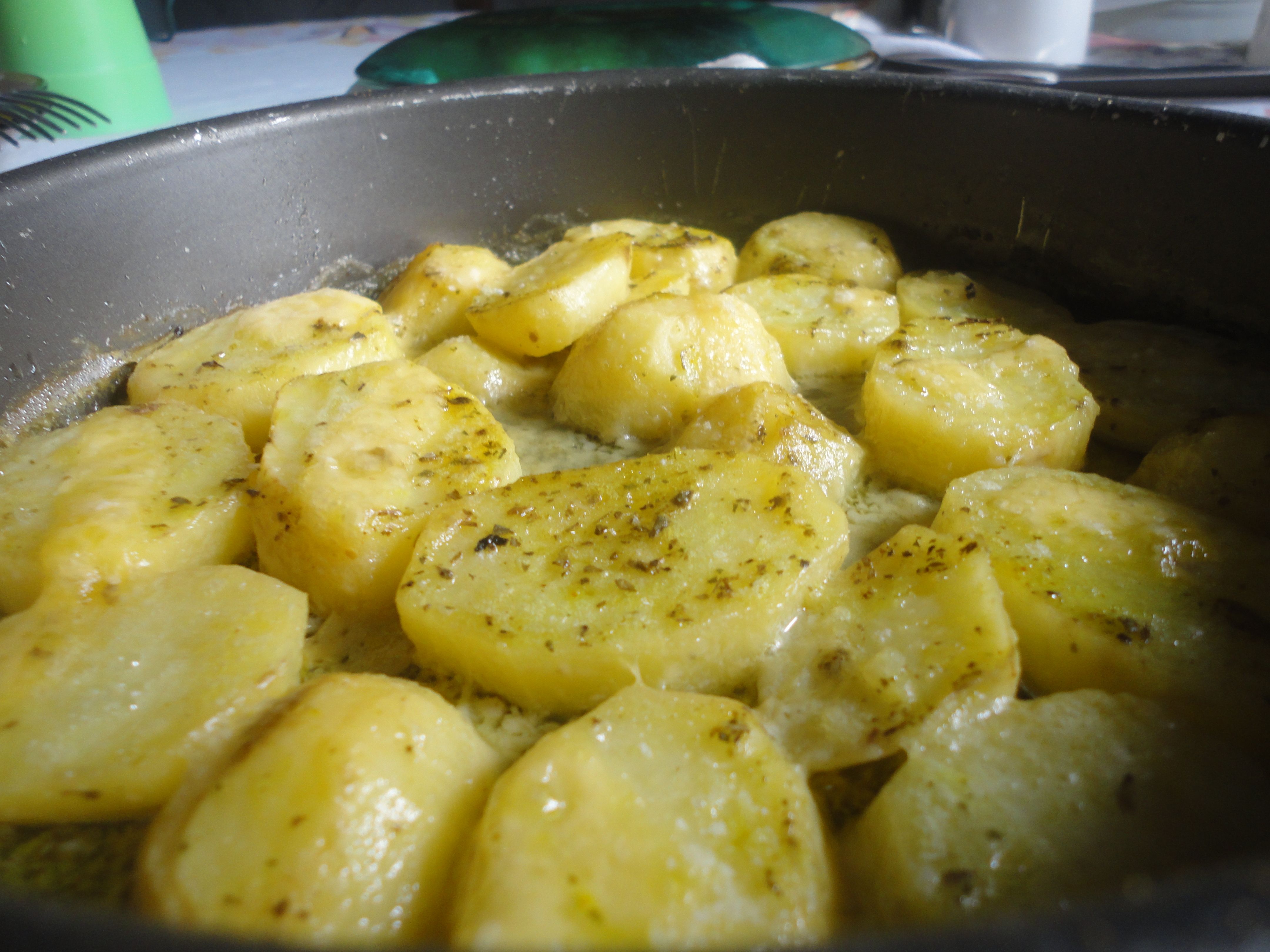 Batata de forno com leite de coco