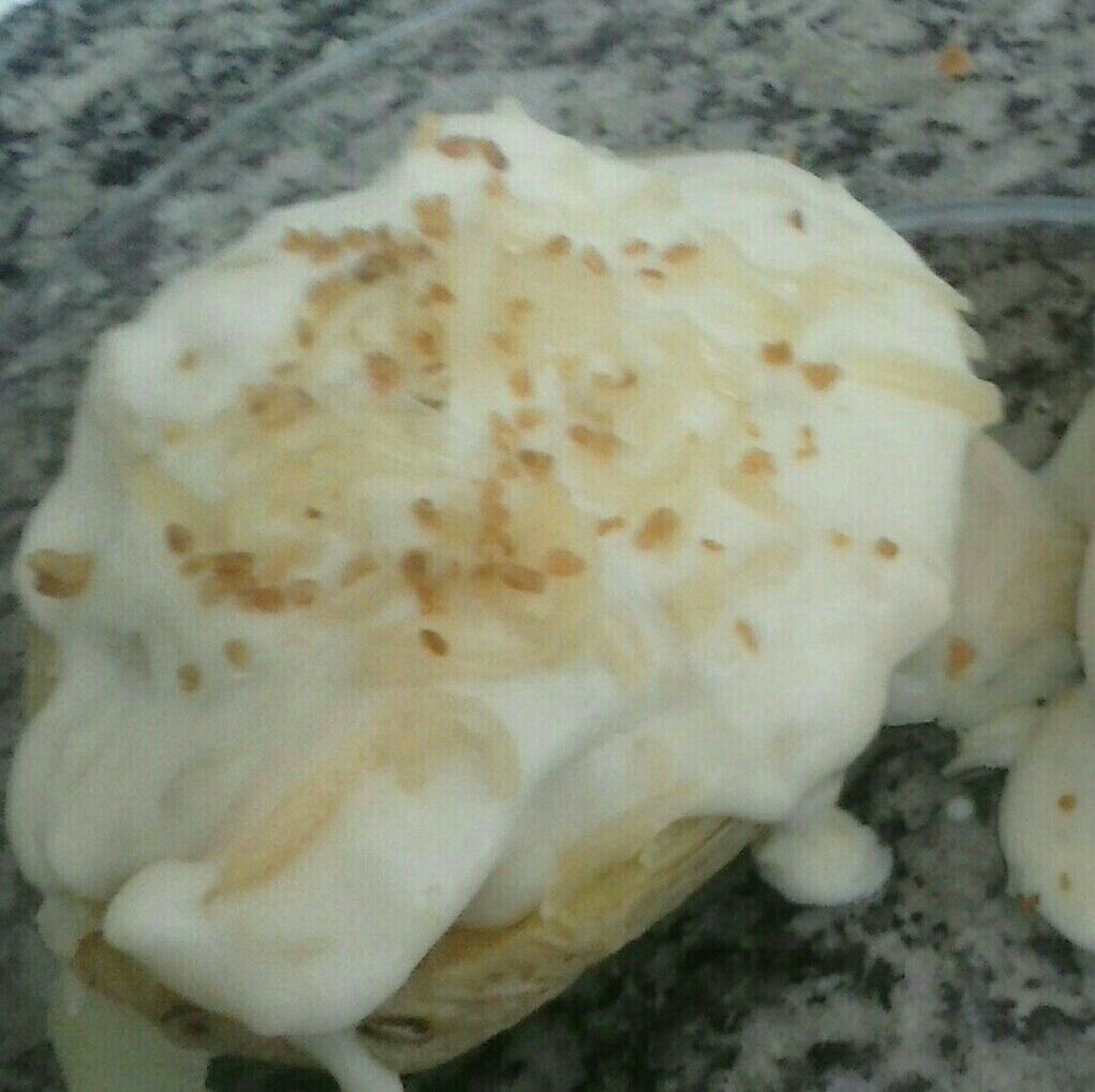 Batata de micro-ondas com molho branco