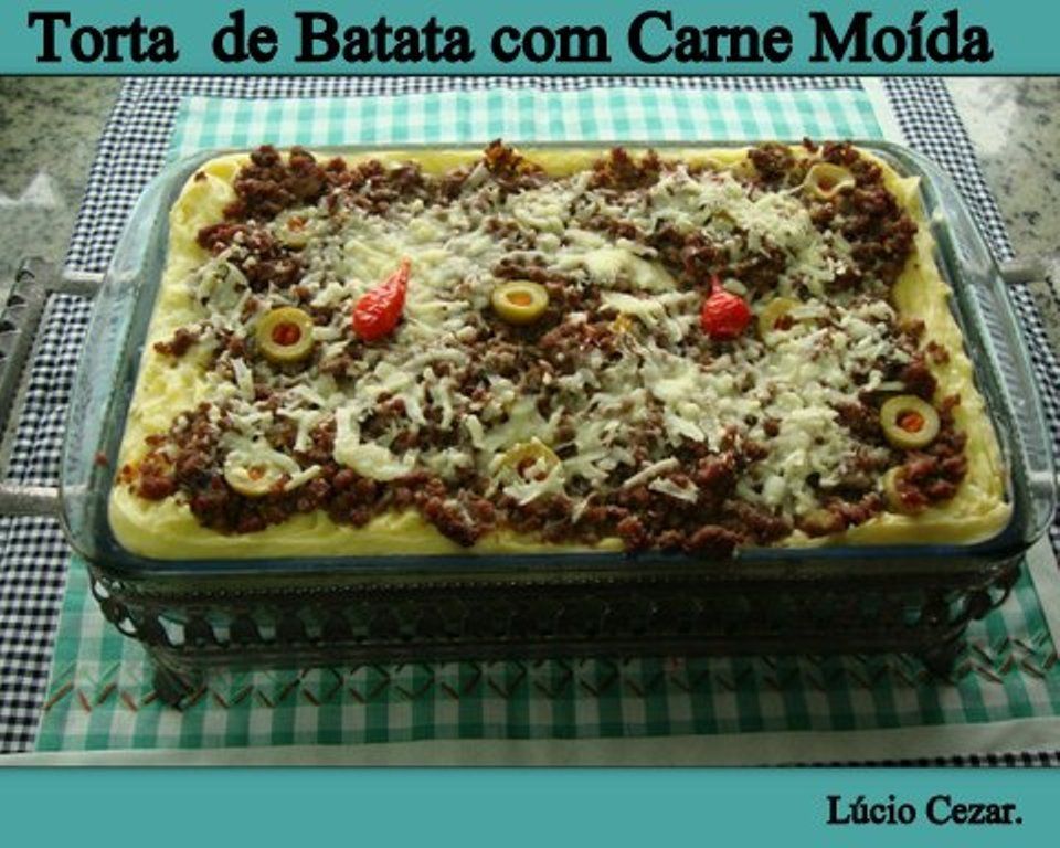 Batata e carne moída ao forno do Lúcio Cezar