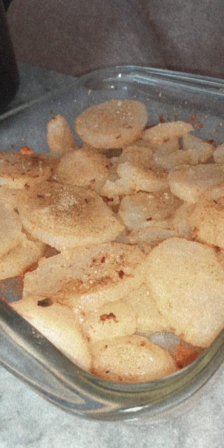 Batatas temperadas ao forno