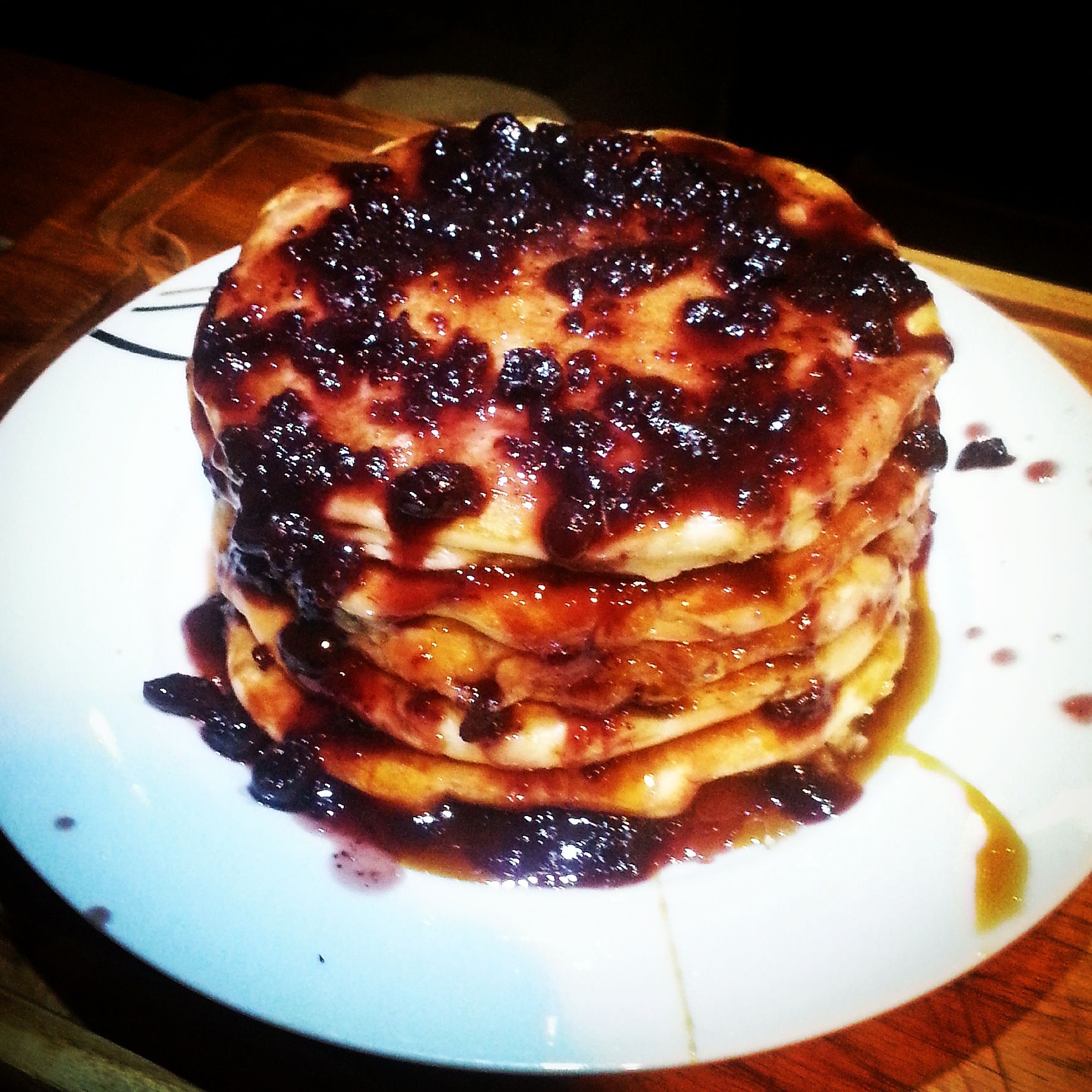 Blueberry pancake