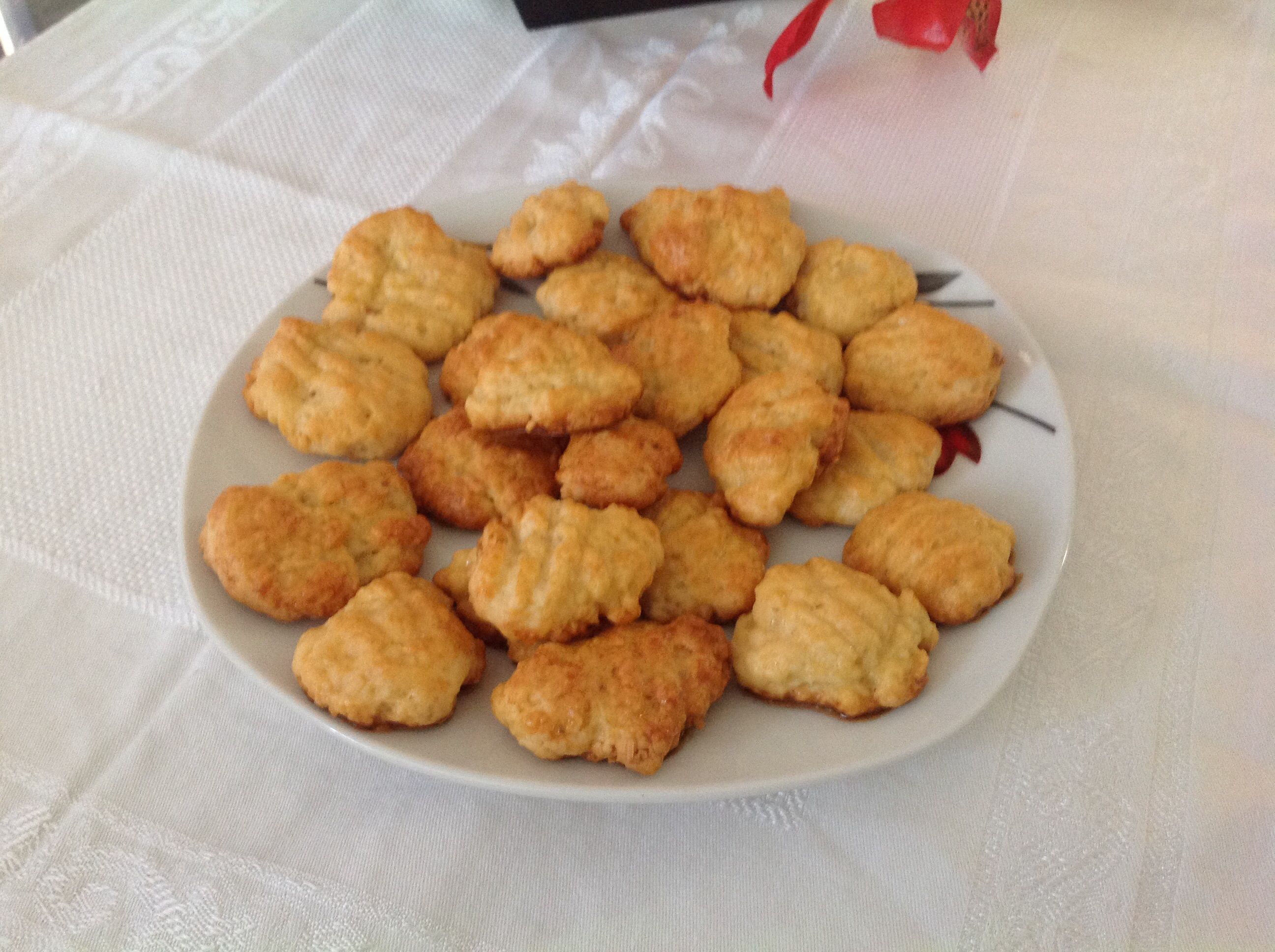 Bolacha de queijo com massa podre