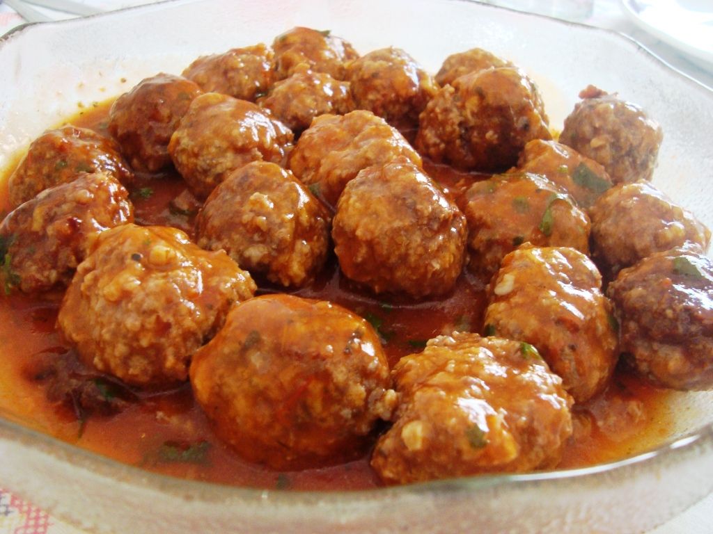 Bolinhas de carne (tipo almôndega)