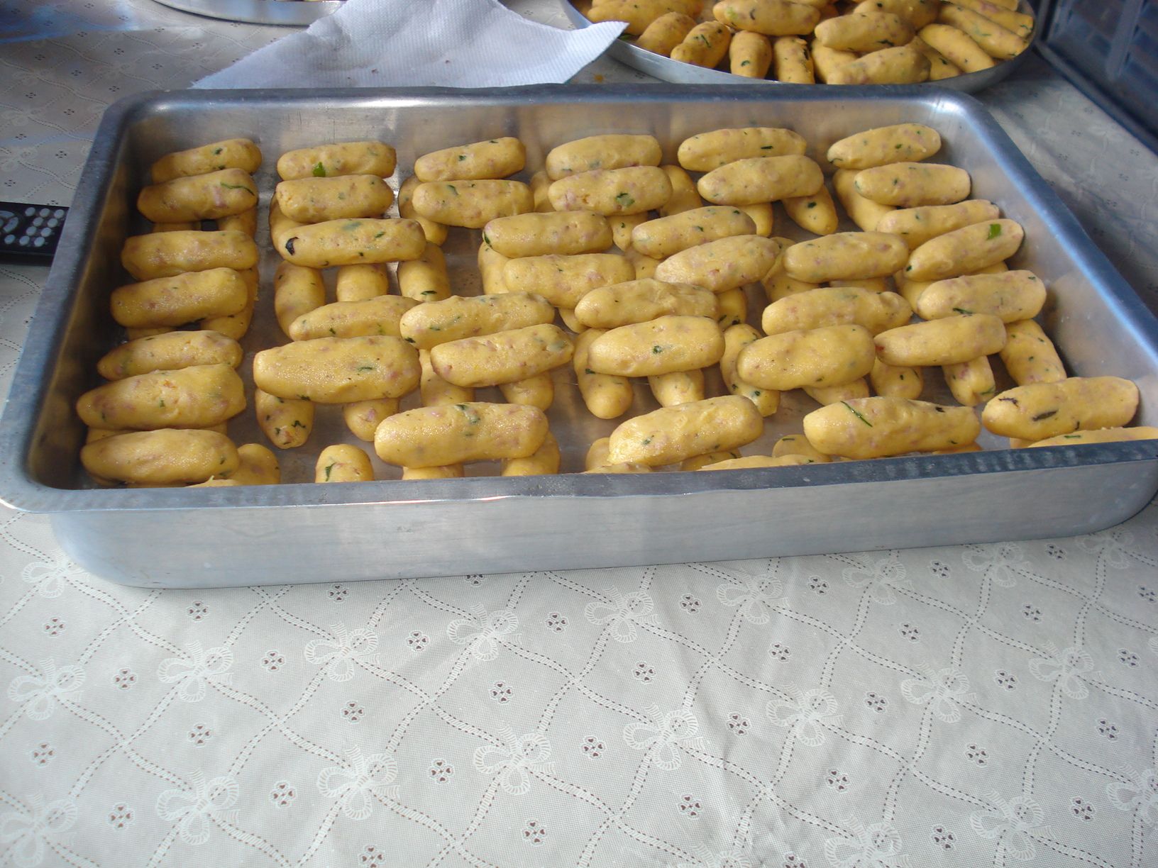 Bolinho caipira de linguiça