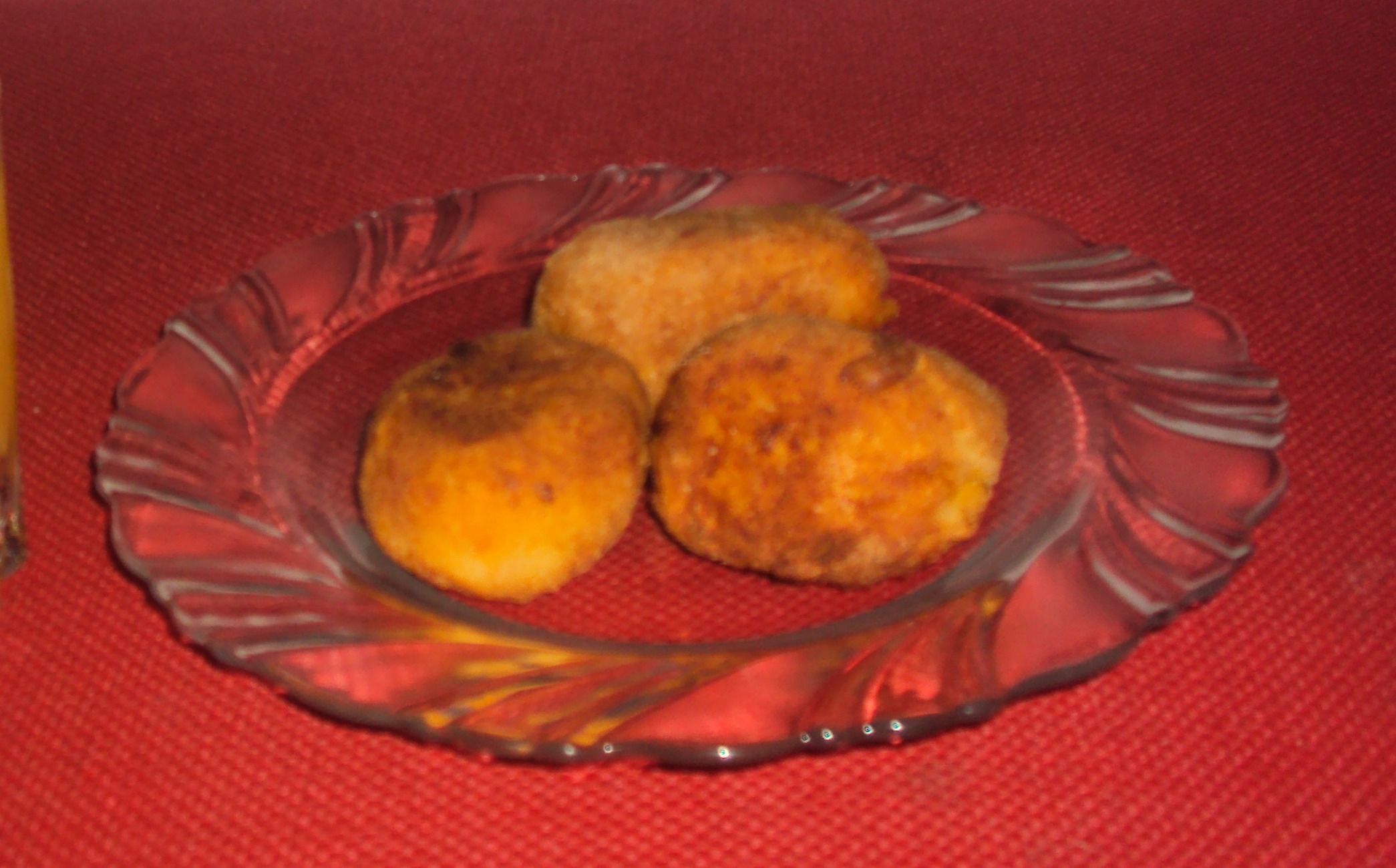 Bolinho de abóbora com carne seca