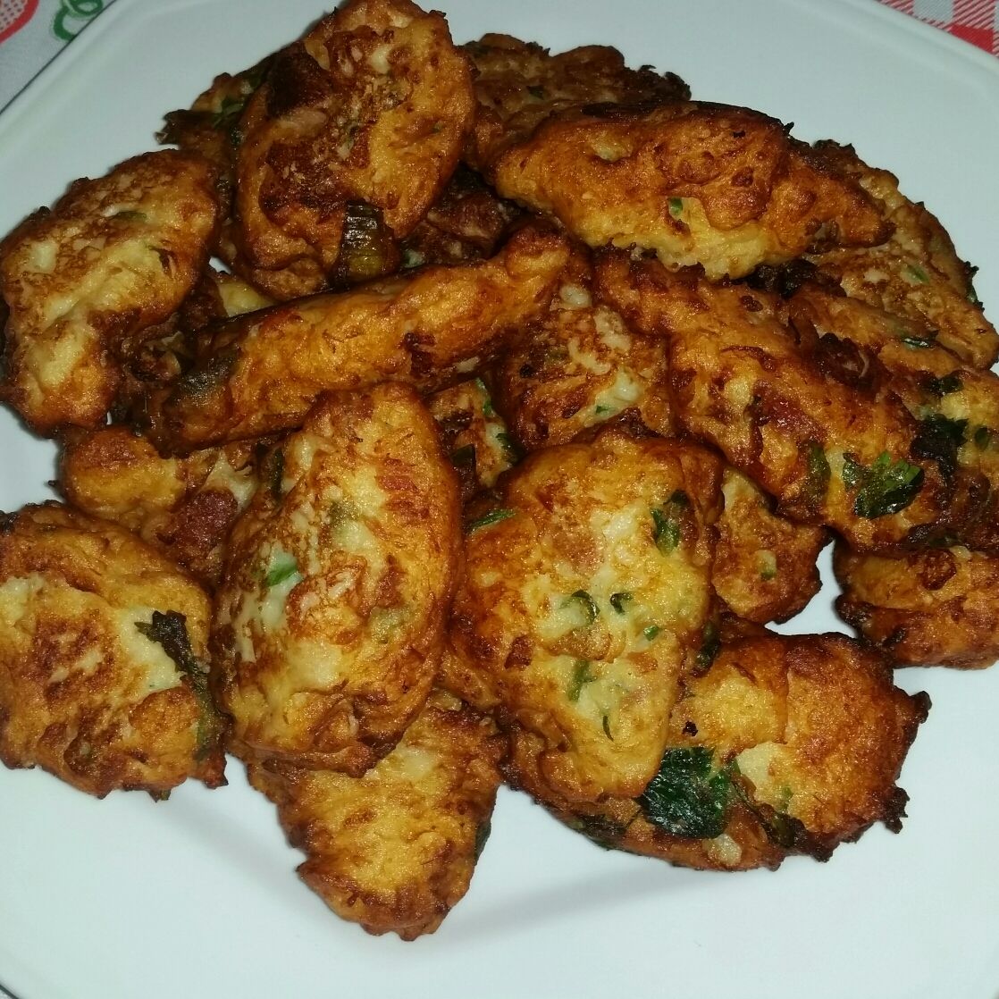 Bolinho de batata com atum