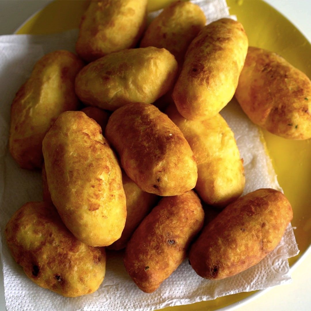 Bolinho de batata recheado da vó Ida