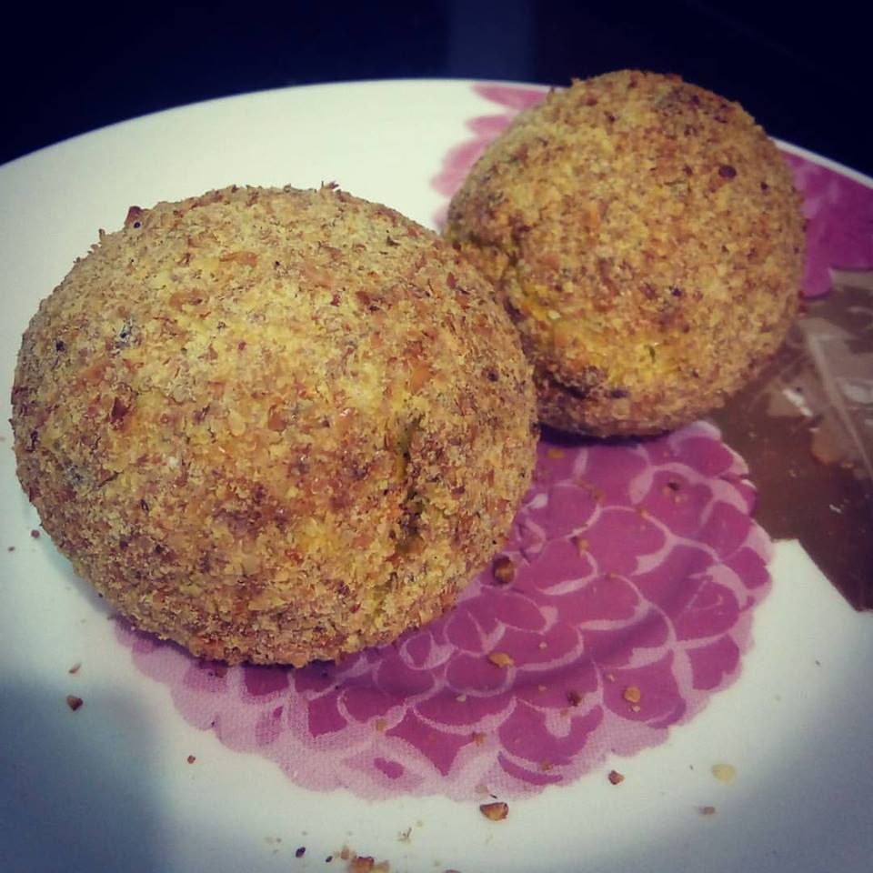 Bolinho de frango com batata doce FIT