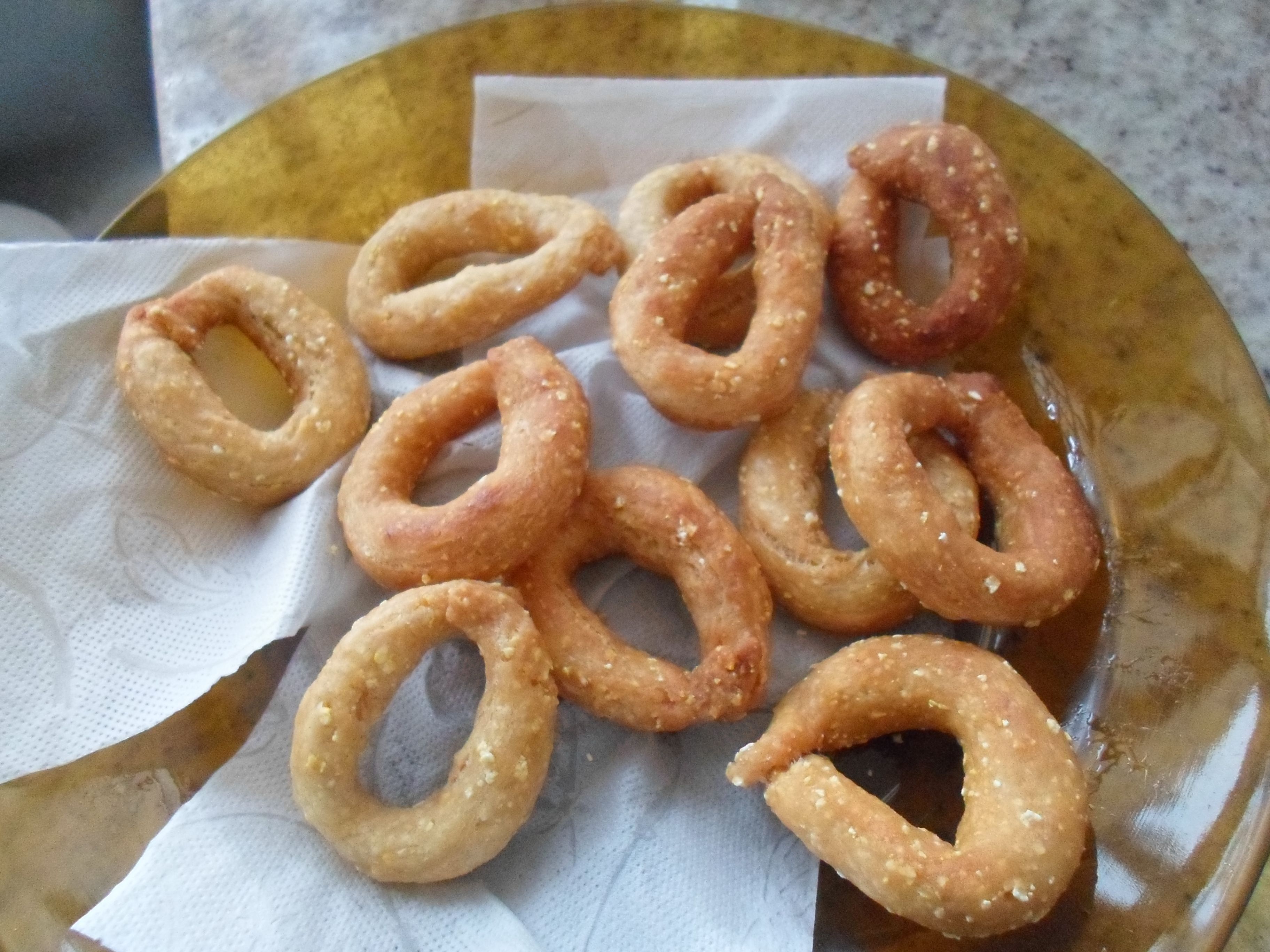 Bolinho de milharia frito