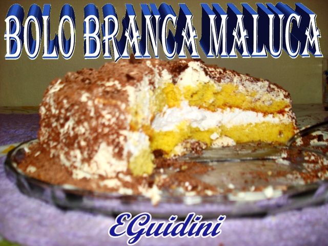 Bolo branca maluca