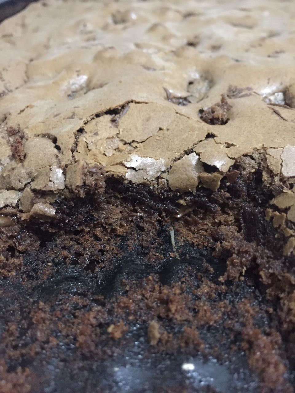 Bolo brownie de chocolate