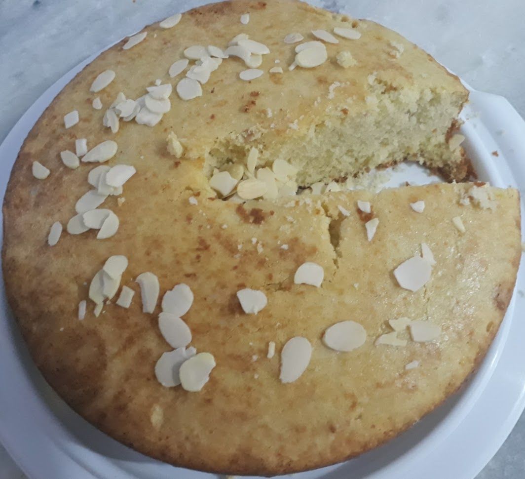 Bolo de amendoim e amêndoas da Gio