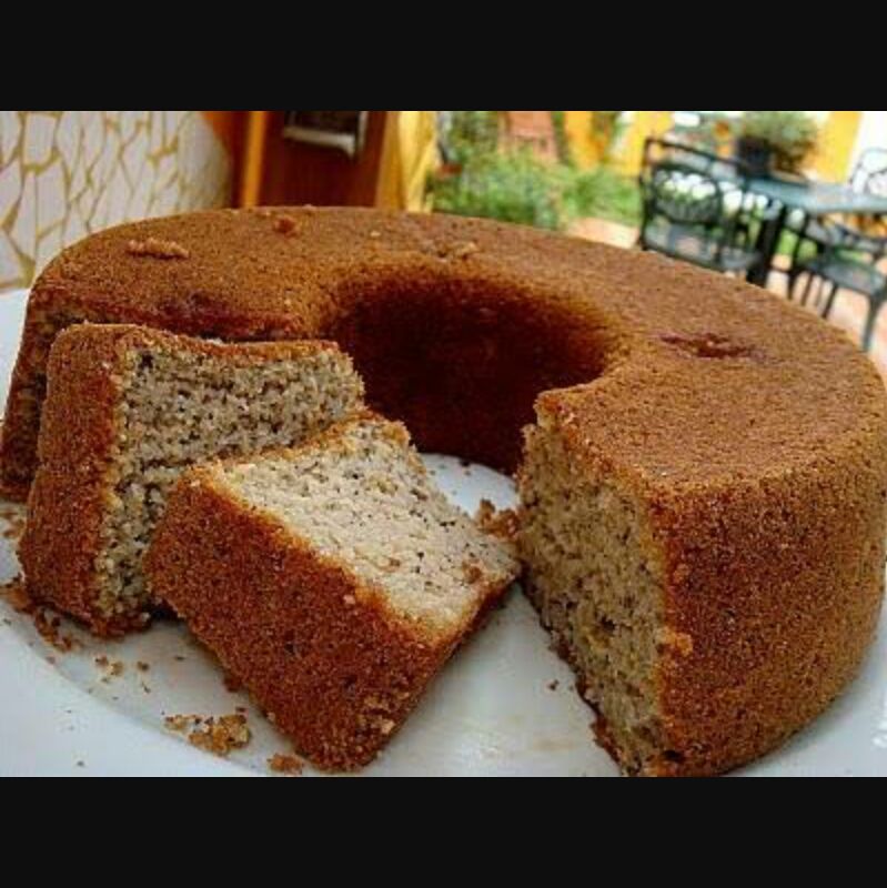 Bolo de arroz integral