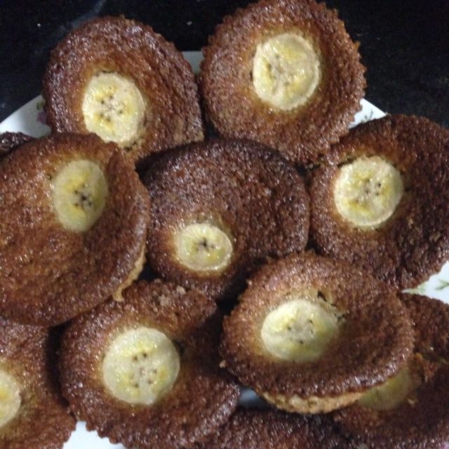 Bolo de banana, aveia e linhaça