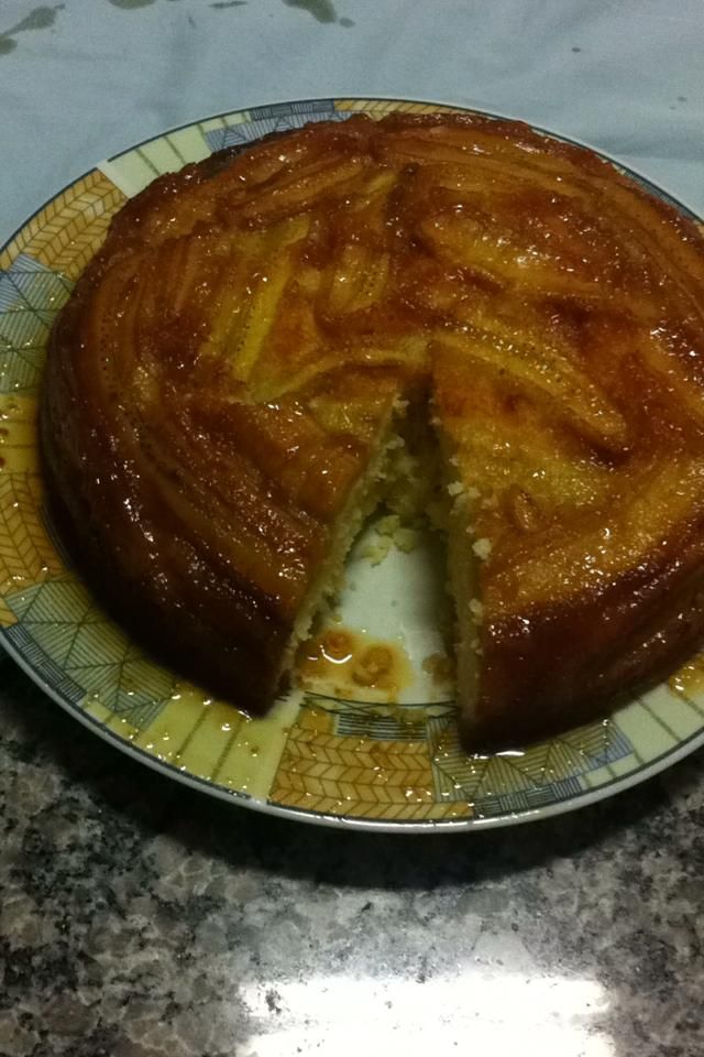 Bolo de banana caramelizada diet (fofinha a massa)