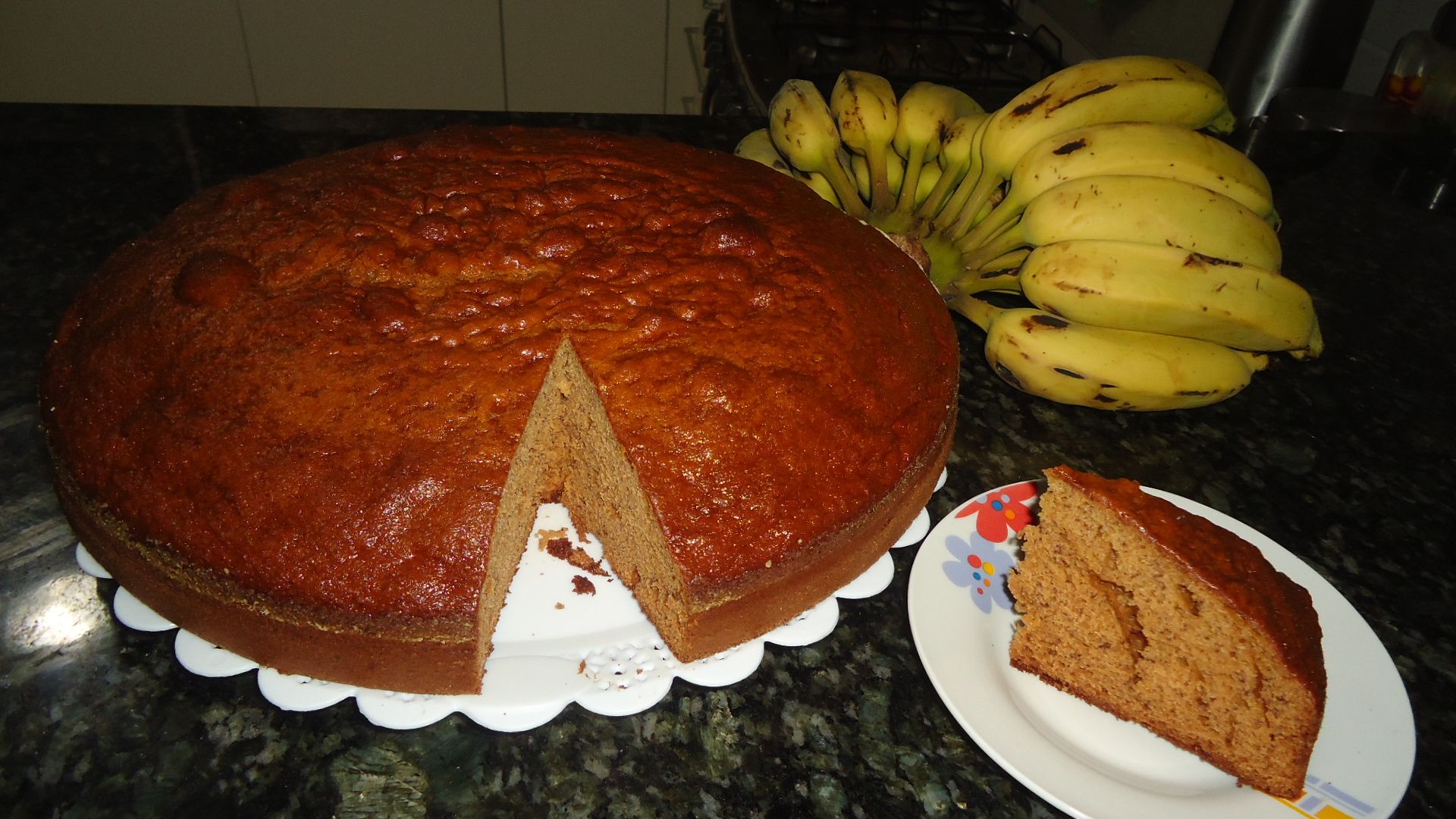 Bolo de banana da vó Marieta