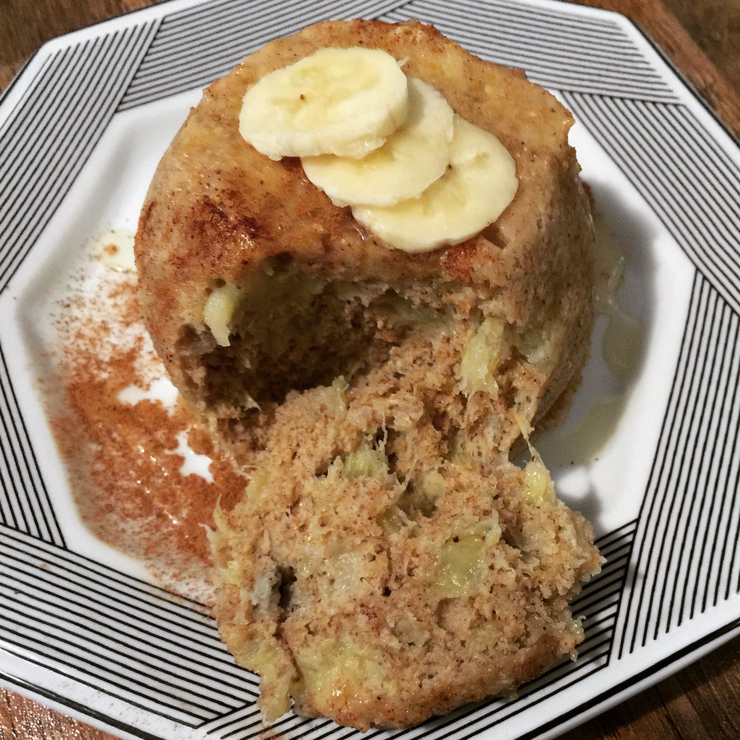 Bolo de banana de caneca micro-ondas