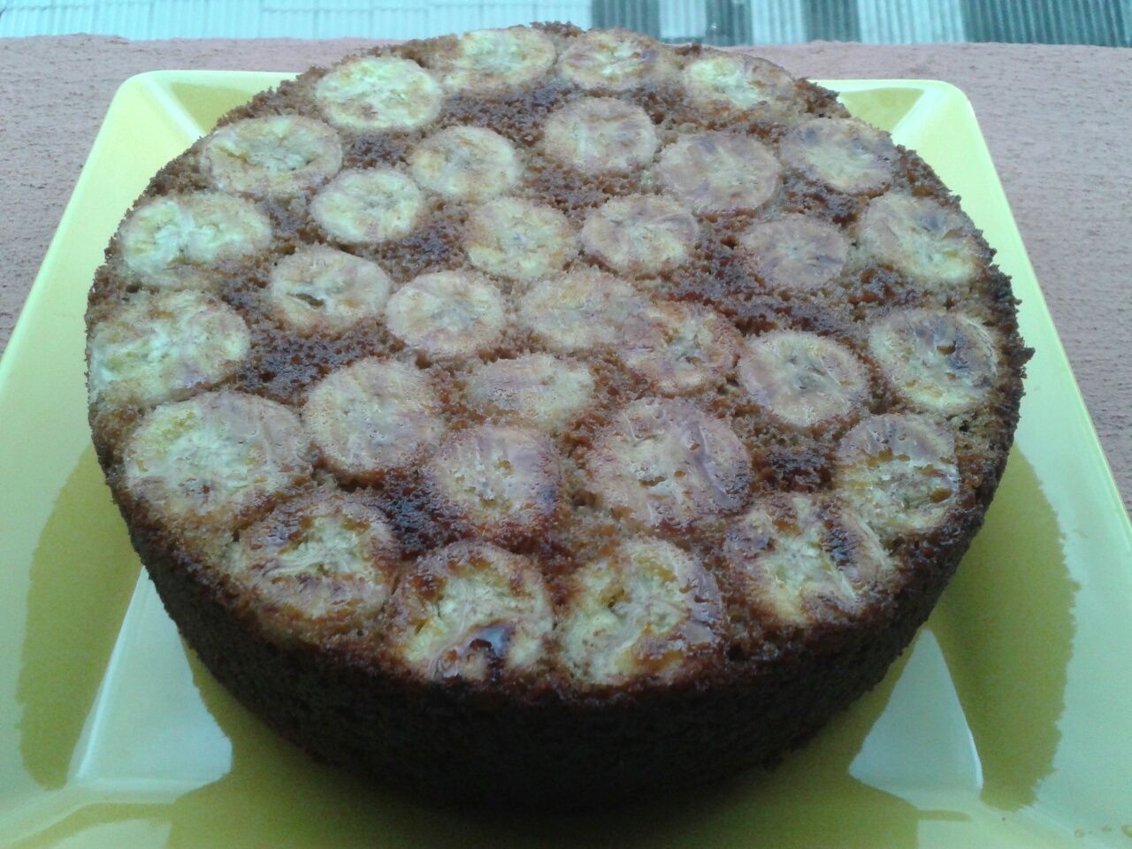 Bolo de banana integral com laranja