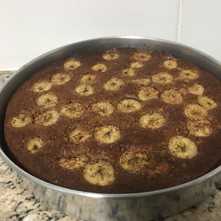 Bolo de banana integral (fitness)