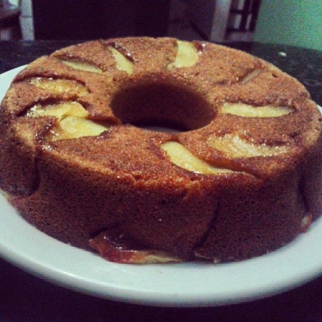 Bolo de Banana & Maçã com farinha de rosca