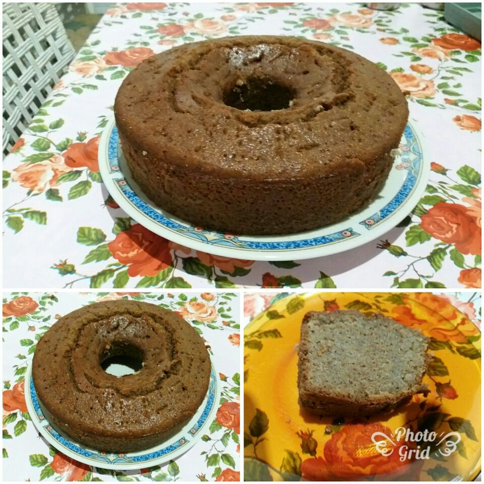 Bolo de banana molhadinho