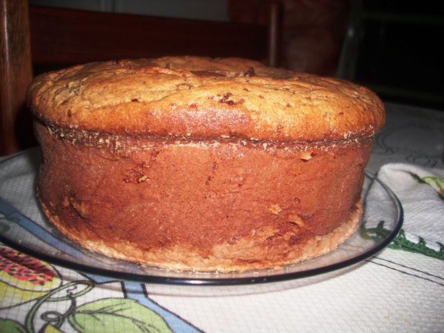 Bolo de banana sem farinha, açúcar e leite