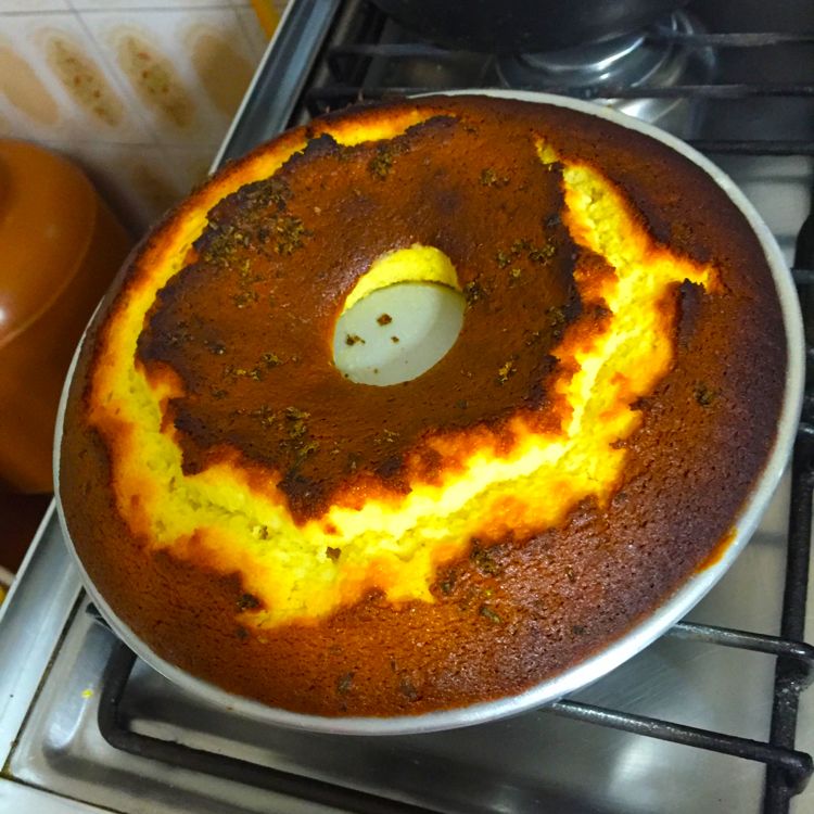 Bolo de baunilha com limão