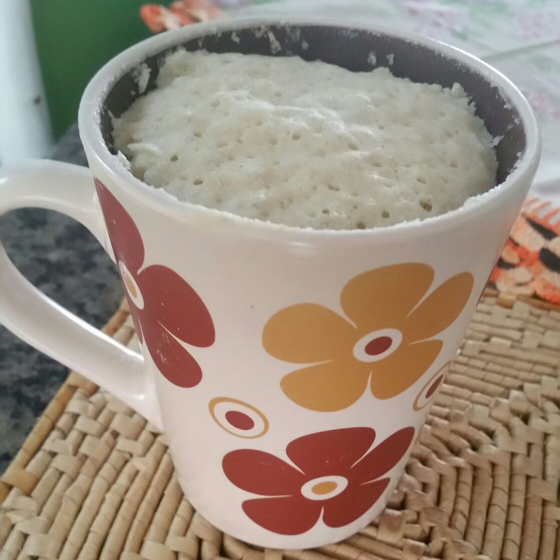 Bolo de caneca vegan de coco ( microondas)