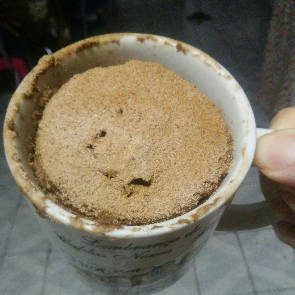 Bolo de capuccino na caneca