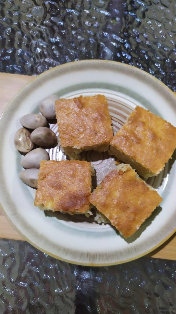 Bolo de caroço de jaca