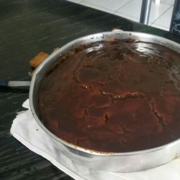 Bolo de cenoura com chocolate