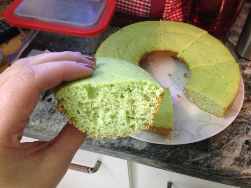 Bolo de chá verde light