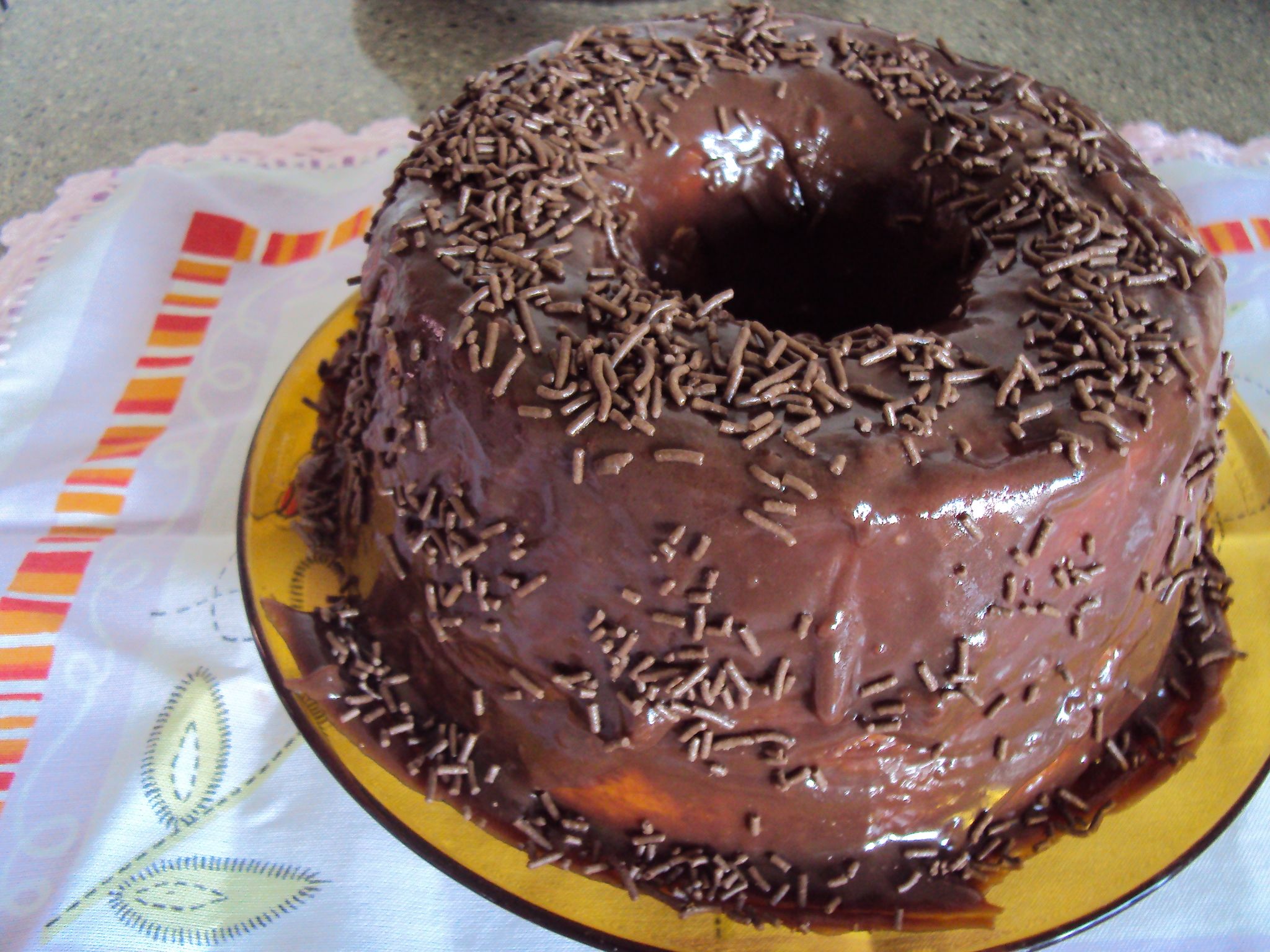 Bolo de chocolate amor perfeito