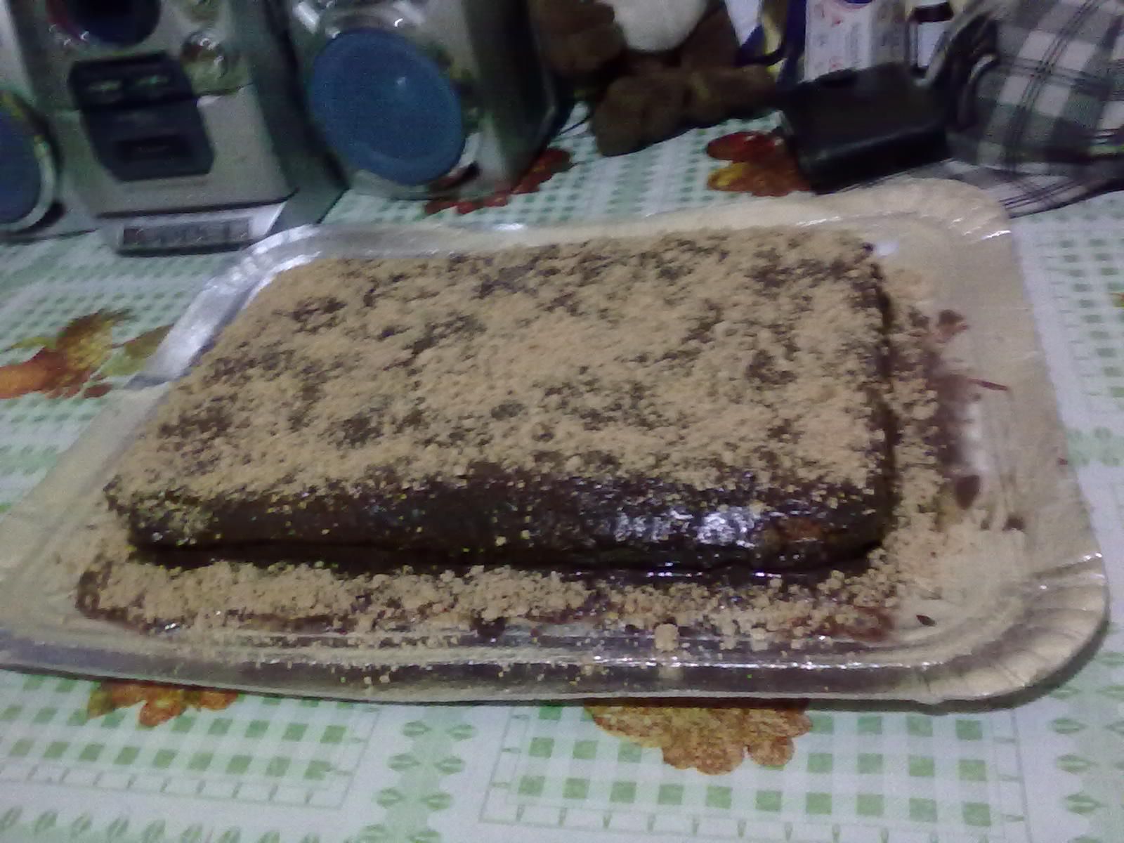 Bolo de chocolate com amendoim